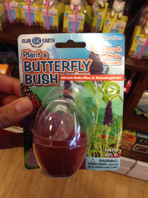 Plant a butterfly bush seed packet packaging
